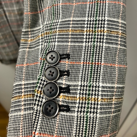 MAEVE Woman’s Multi Color Relaxed Herringbone Blazer - Picture 2 of 4